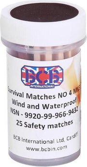 B.C.B. Waterproof matches in koker 1x25st