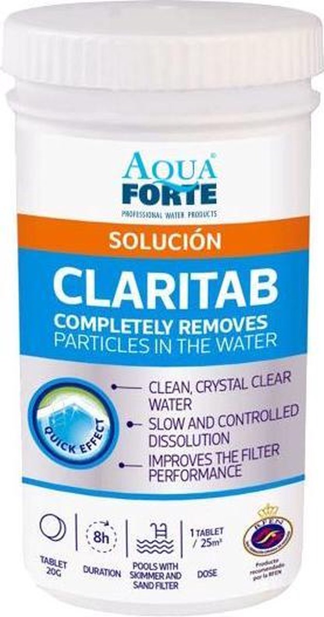 Aquaforte Claritab vlokmiddel 200 gr 10 tabletten a 20gr