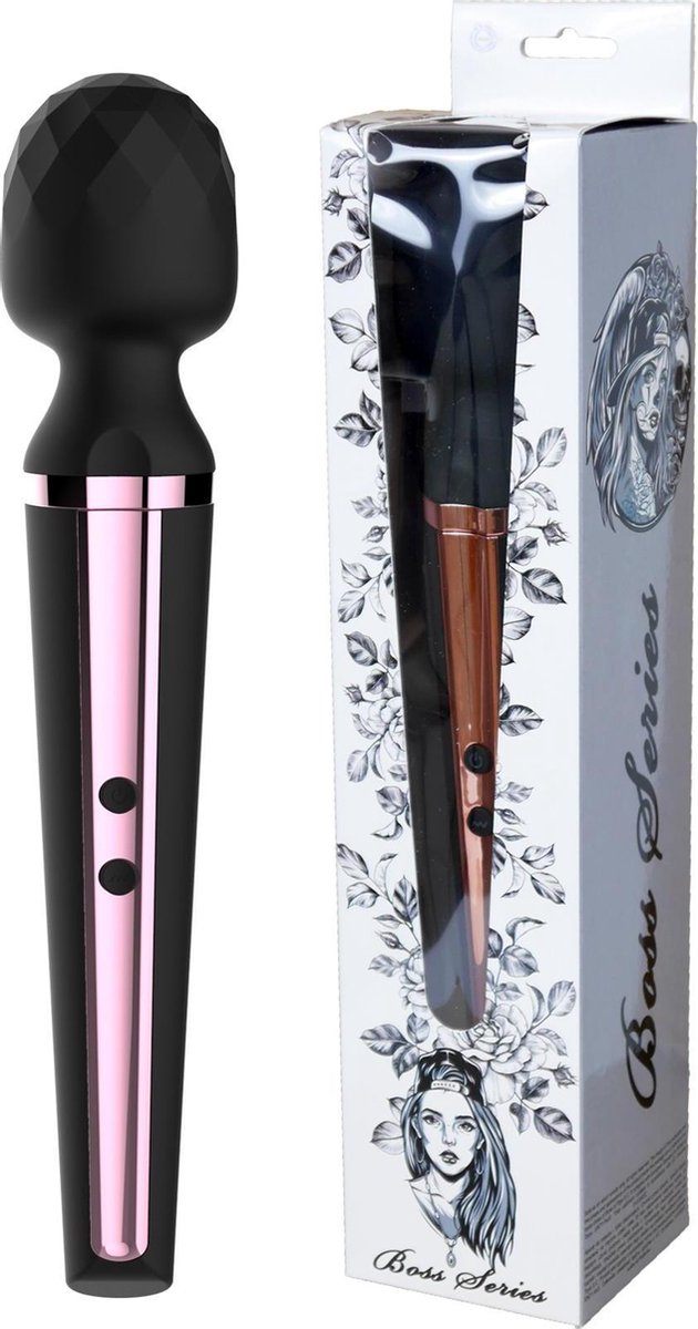Magic  -Massager Wand-  Vibrator- USB Oplaadbaar- Zwart - 10 Functies