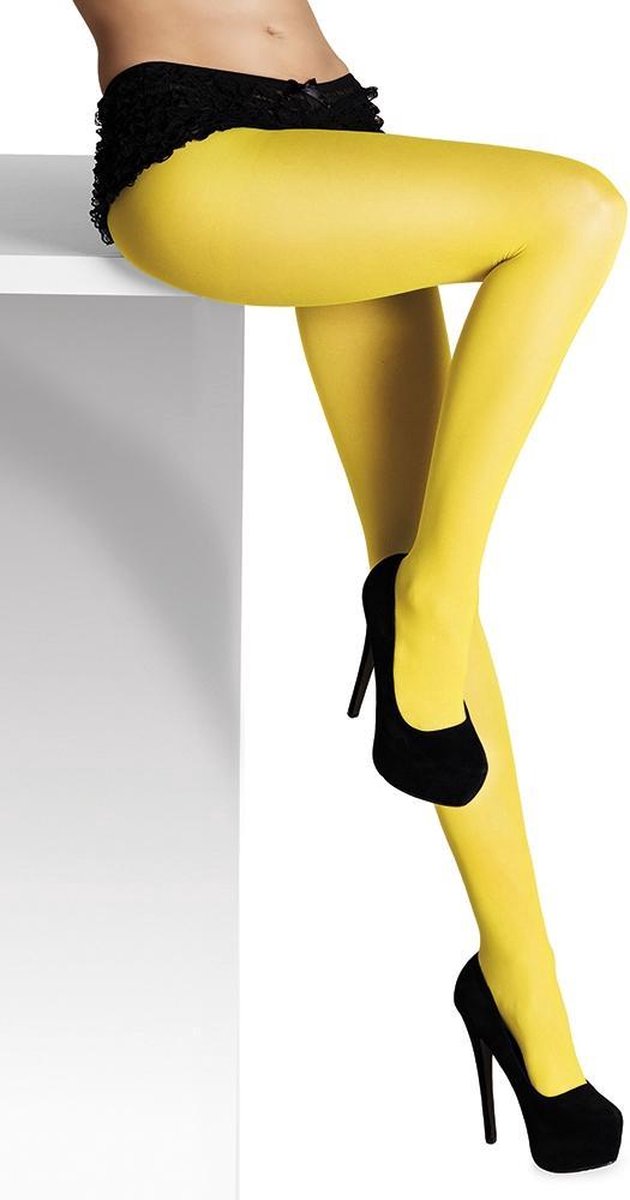 12 stuks: Panty Opaque - geel