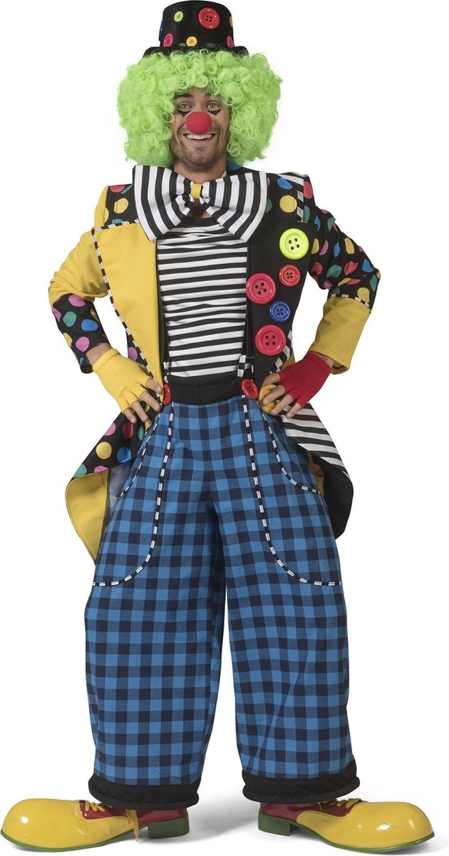 ESPA - Que de pie clownsjas met strik voor mannen - M/L - Volwassenen kostuums