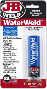 JB-Waterweld 8277 hechting en uitharding zelfs onder water