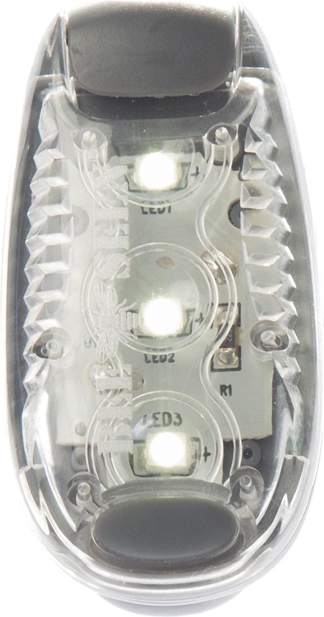 Bee Seen - Verlichting  - Led Clip Light - WIT - LED  - one size - Hardlopen - Jogging - Hardloop verlichting - Hardloop lampje - Veiligheid - Hond