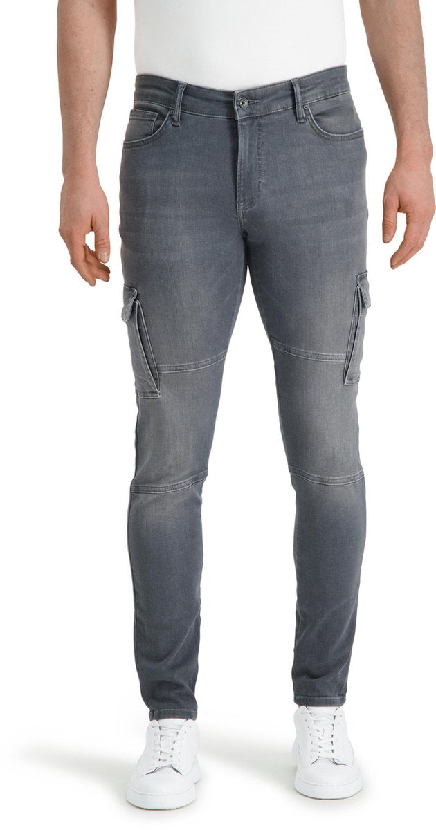 Purewhite The Jone Cargo 651 - Mid Grey - Skinny fit