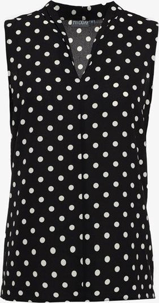 TwoDay dames singlet met stippen - Zwart - Maat 3XL