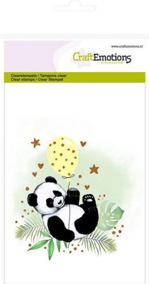 CraftEmotions clearstamps A6 - panda GB