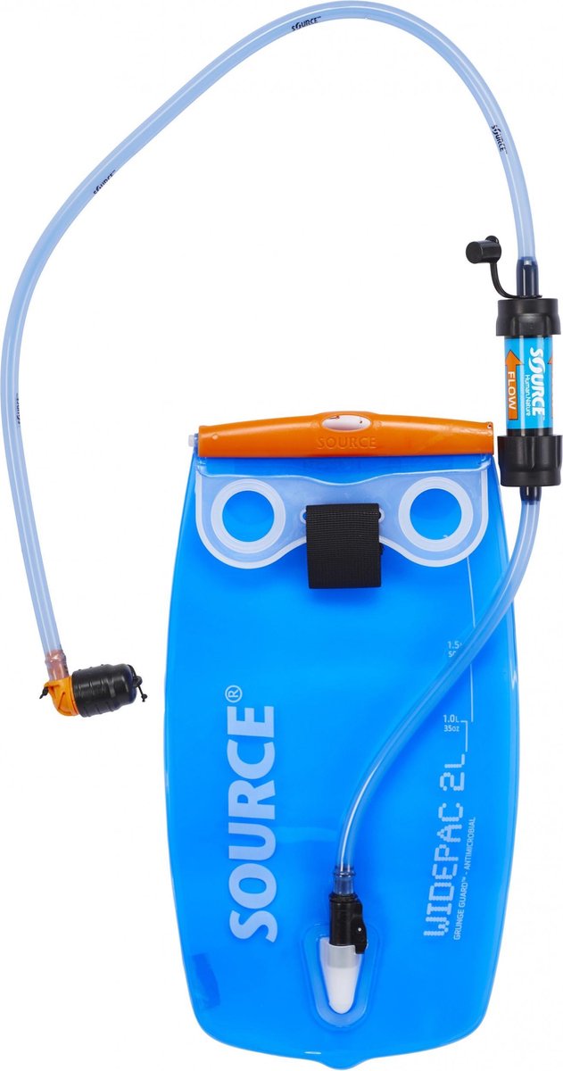 Source Waterzak Widepac Met Filter 3 Liter Polyetheen Blauw