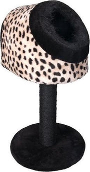 Flamingo  Krabpaal Cheeta - Zwart/Beige - 40 x 40 x 72cm