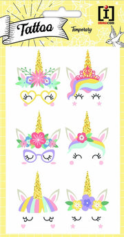 Imagicom Plaktattoos Unicorn 10 X 19 Cm Papier 6-delig