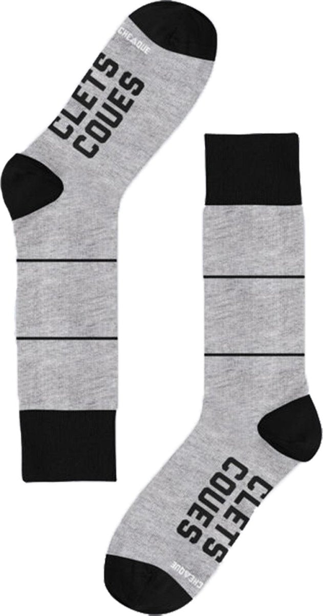 CLETSCOUES SOK GRIJS/ZWART MAAT 41-46