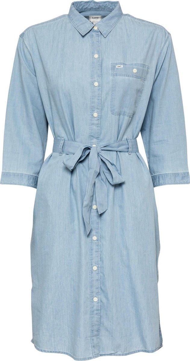 Lee blousejurk Lichtblauw-Xs (34)