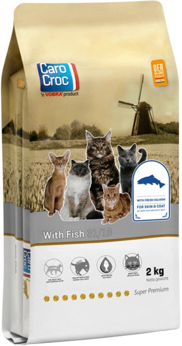Carocroc - Vis - Kattenvoer - 2 kg