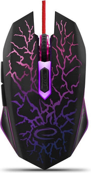 Esperanza Optische USB Game Muis 6D Lightning Met LED - 4000 DPI - Zwart