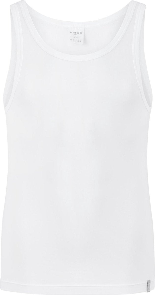 SCHIESSER 95/5 heren singlet (1-pack) - wit -  Maat: S