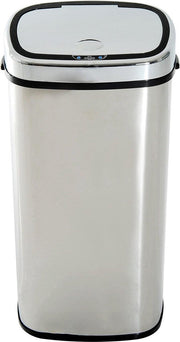 HOMCOM Vuilnisbak met sensor RVS zilver 68L 40