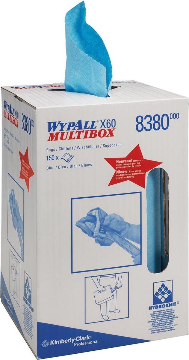 2x Wypall reinigingsdoeken X60