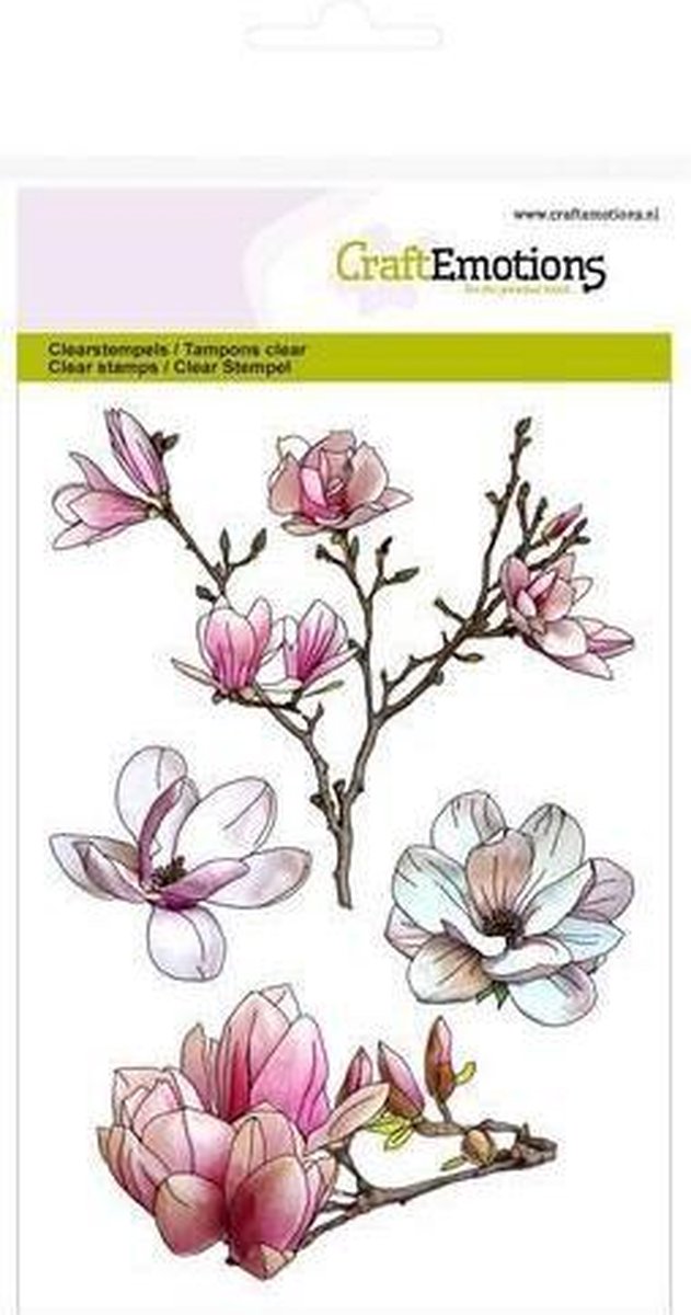 CraftEmotions Clearstamp - Magnolia
