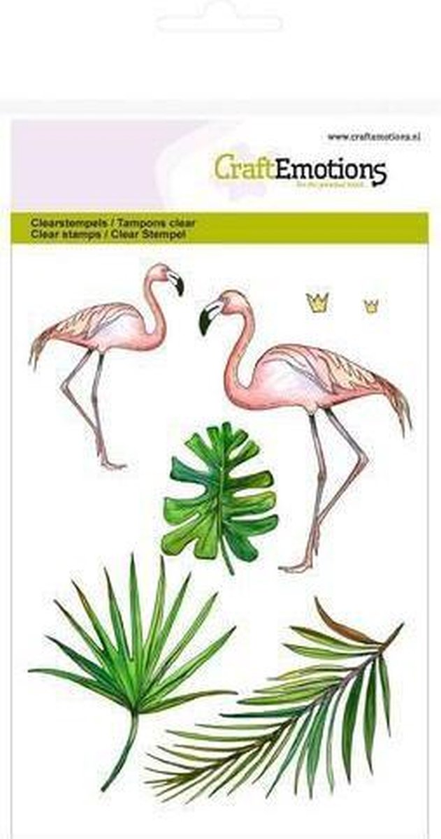 CraftEmotions Clearstamp - Flamingo