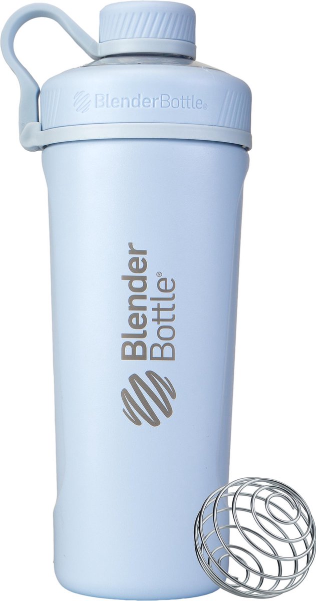 BLENDERBOTTLE | Radian RVS Insulated | Artic Blue | Shakebeker | Bidon | 770 ML. Je shake 24 uur koud en zonder klonten!
