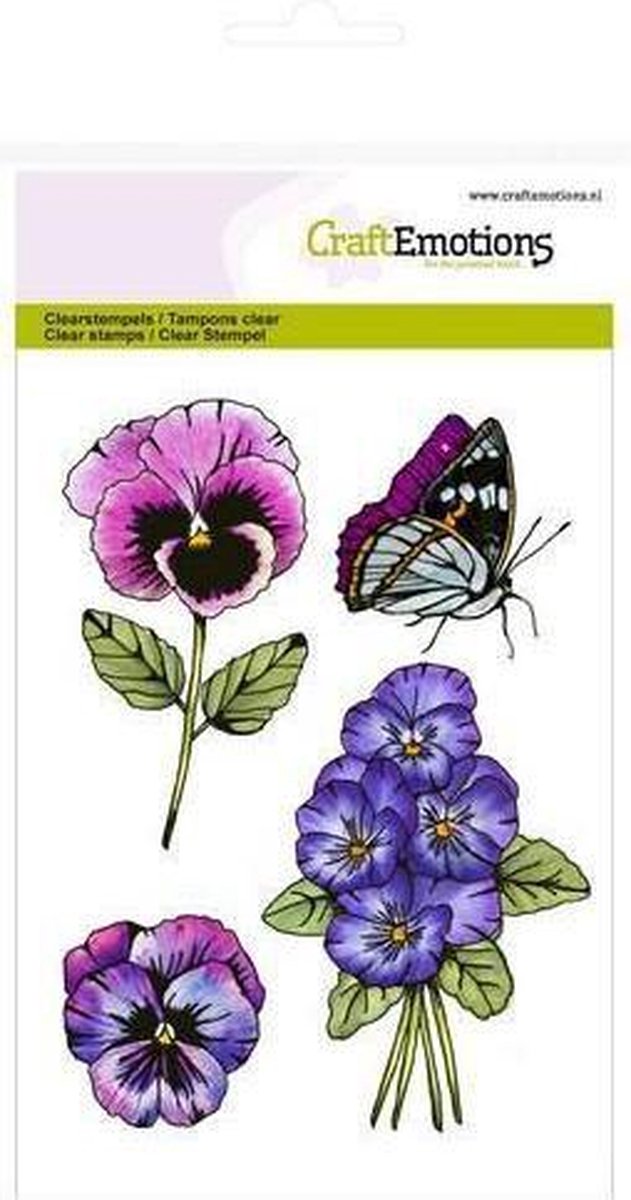 CraftEmotions clearstamps A6 - violen 2 Sweet Violets