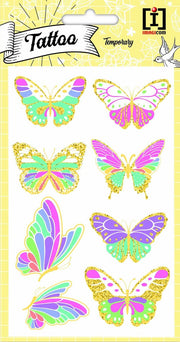 Imagicom Plaktattoos Butterflies 10 X 19 Cm Papier 8-delig