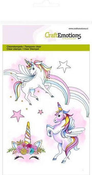 CraftEmotions clearstamps A6 - eenhoorn GB