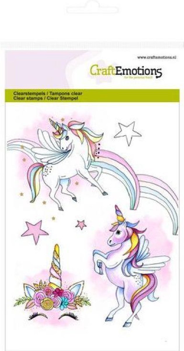 CraftEmotions clearstamps A6 - eenhoorn GB