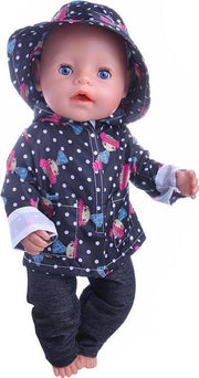Dolldreams | Regenjas voor pop - Jasje
