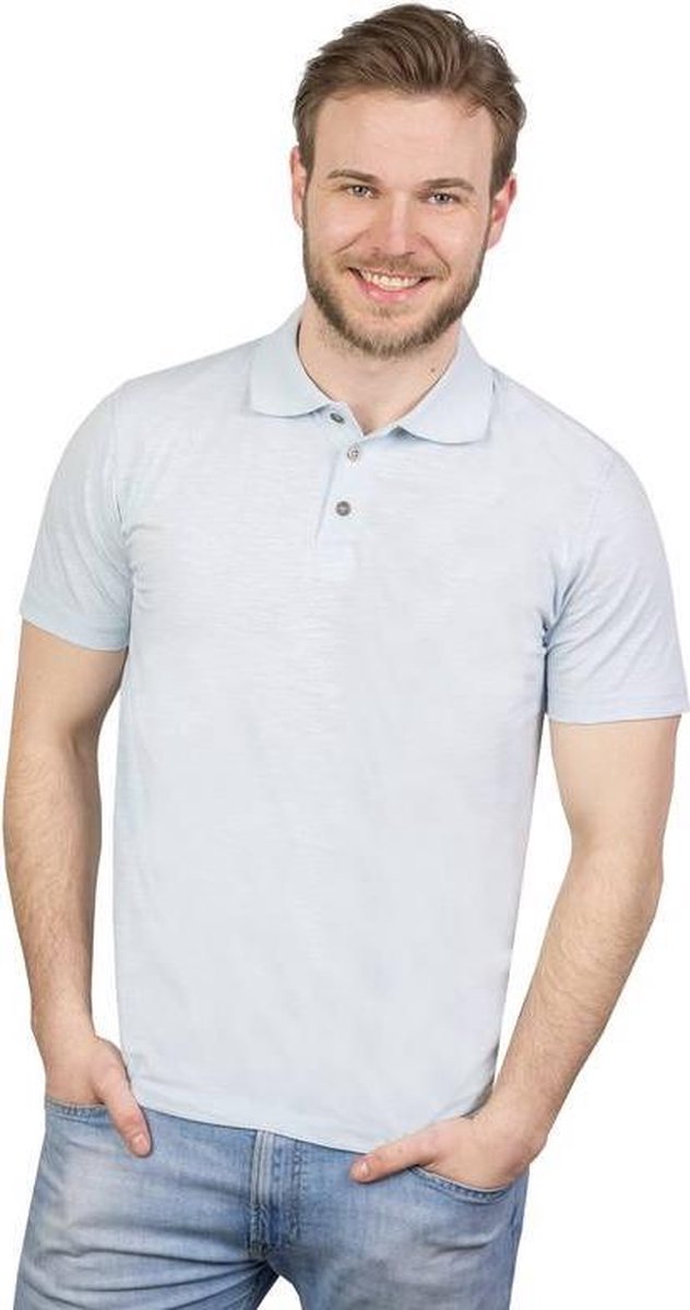 Poloshirt extra licht lichtblauw maat M