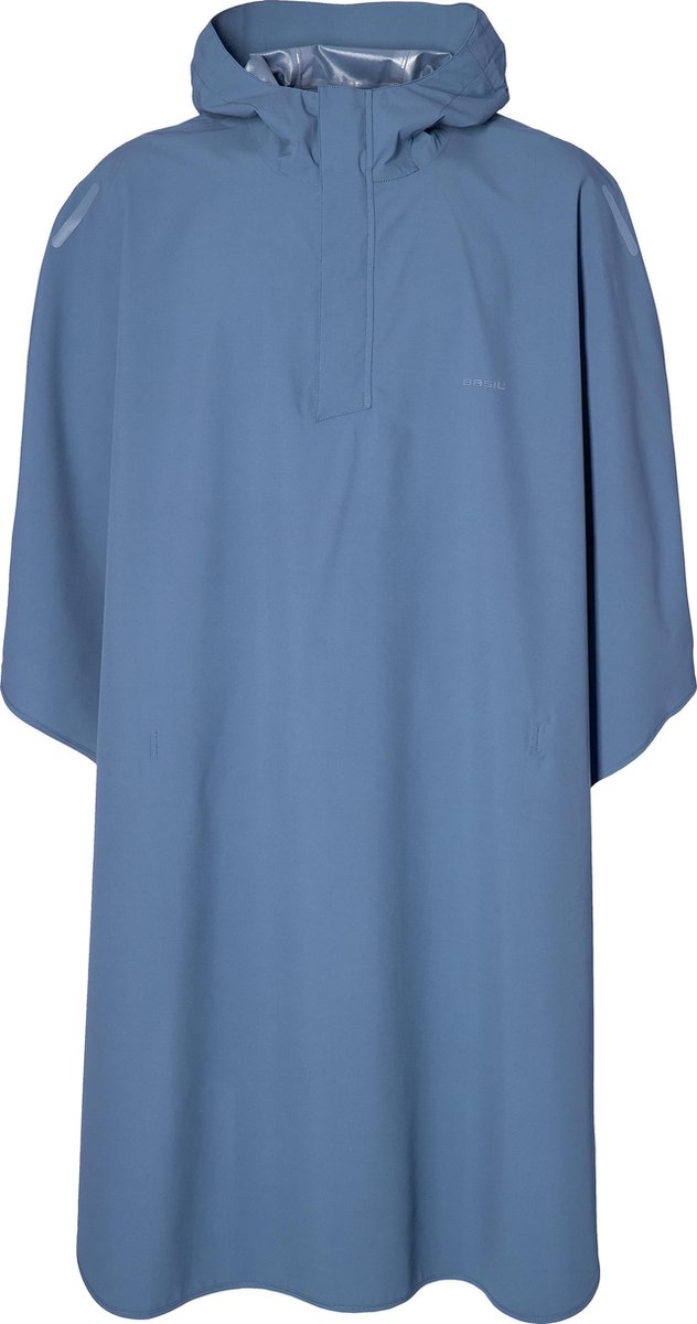Basil Hoga Regenponcho Unisex - Blauw - One Size