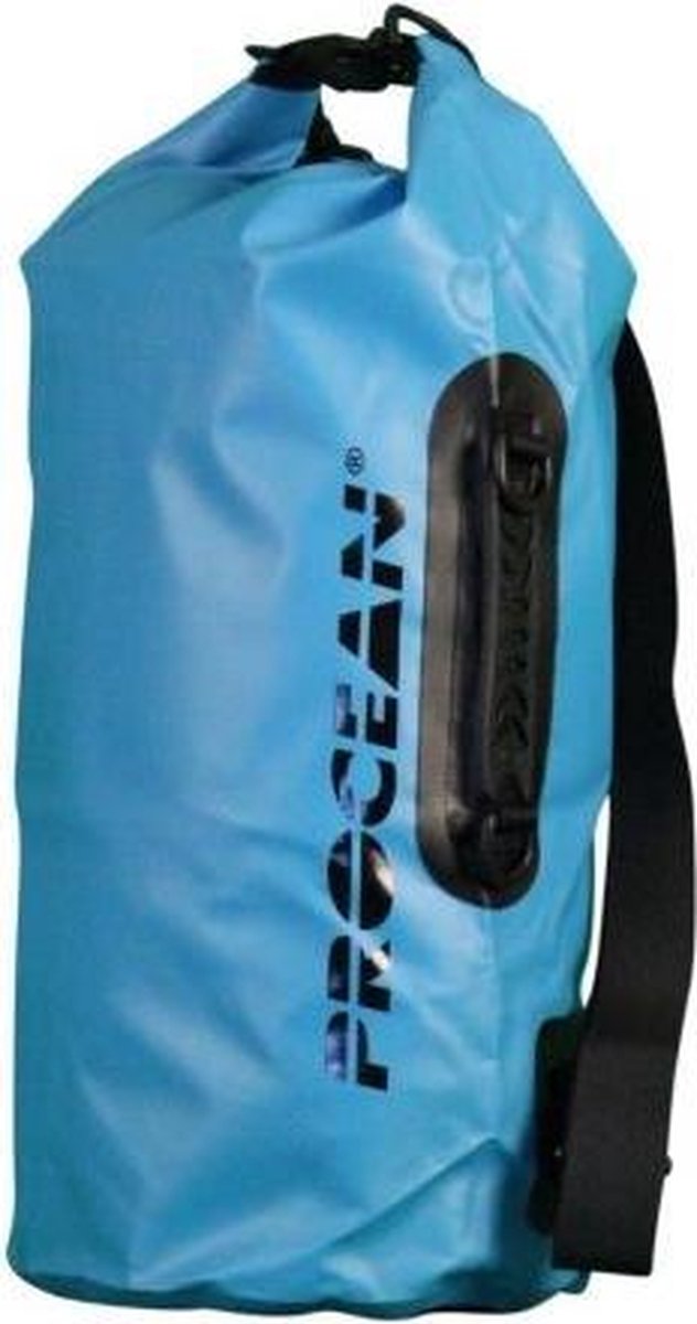 Droogtas 20 liter met handvat blauw