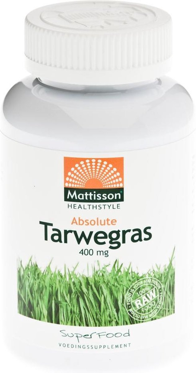 Mattisson Tarwegramas Raw tabletten - 400 mg - Maaltijdvervanger