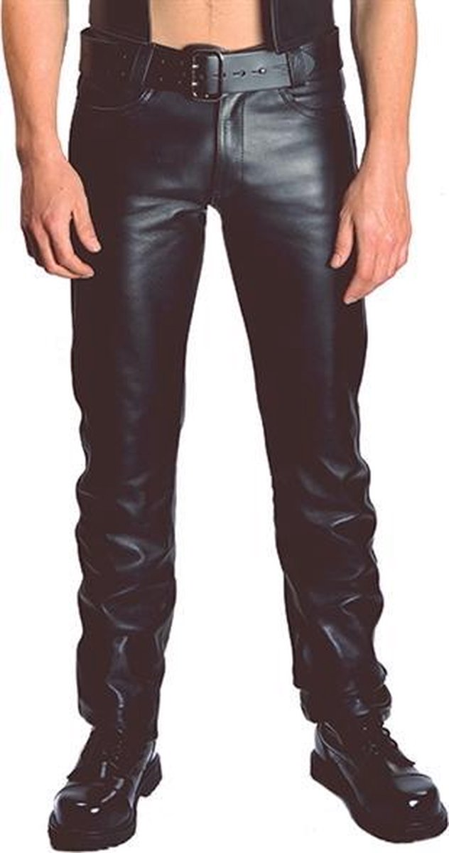 Mister b leren jeans met ritssluiting maat 32