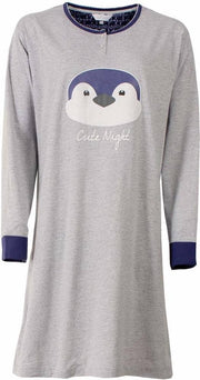 Tenderness Dames Nachthemd Grijs Maten: XL