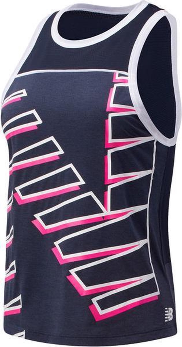 New Balance Pr FSTFL Singlet Dames - donkerblauw - maat L