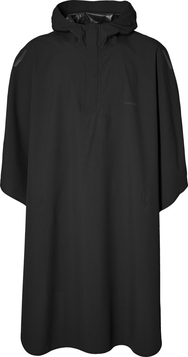 Basil Hoga Regenponcho Unisex - Zwart - One Size