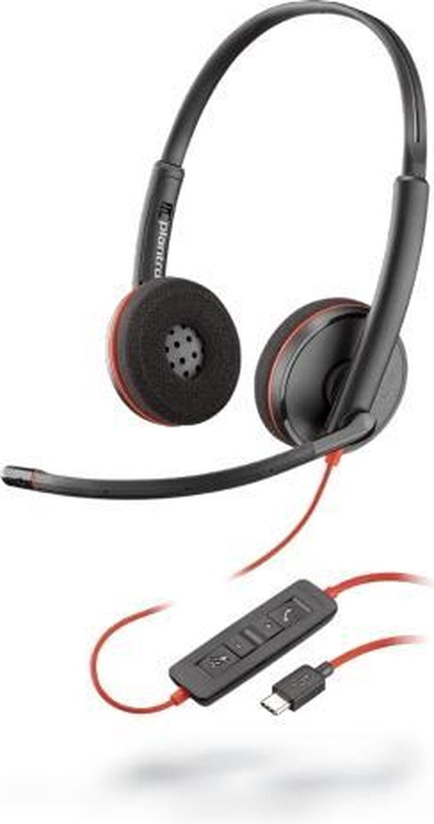 POLY Blackwire 3225 Headset Hoofdband Zwart