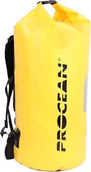 Droogtas rugtas 60 liter geel