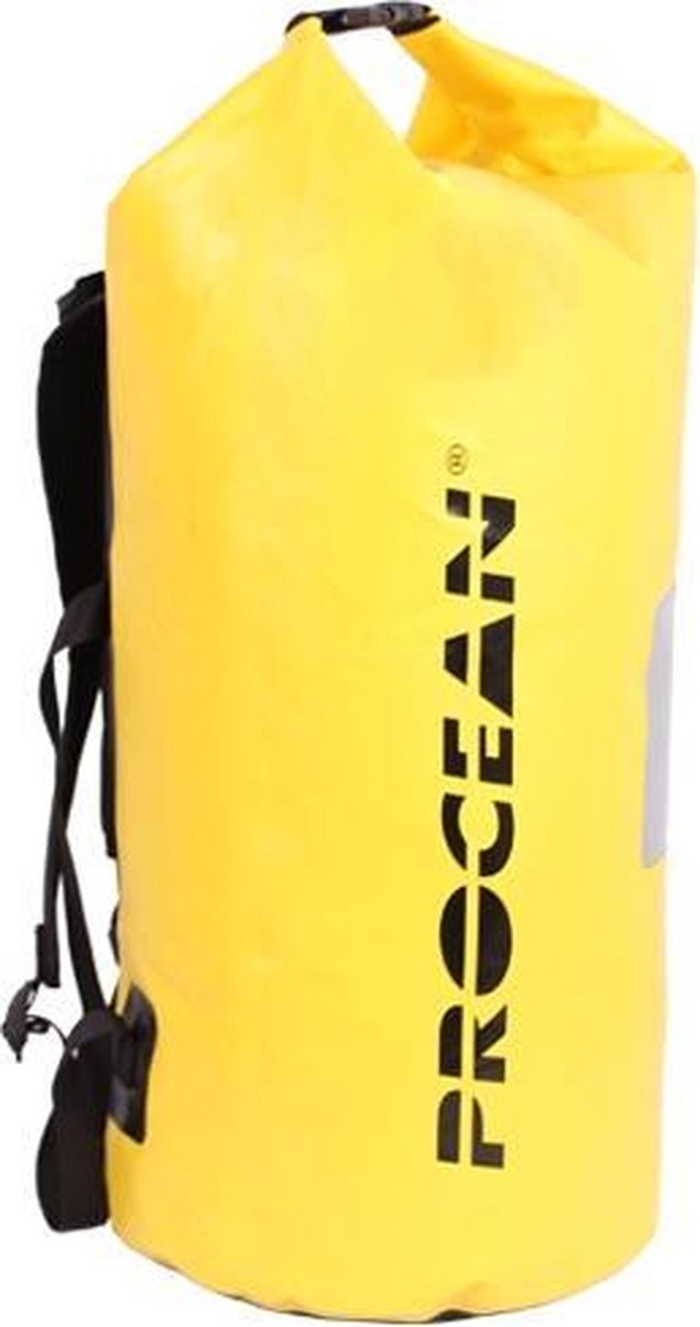 Droogtas rugtas 60 liter geel