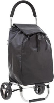 4goodz Boodschappentrolley alu inklapbaar 51 liter - zwart