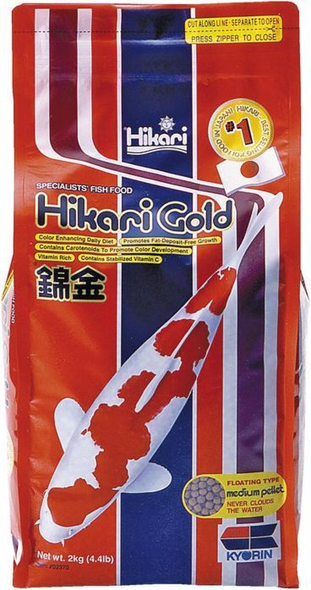 Hikari Gold Medium - Vissenvoer - 2 Kg