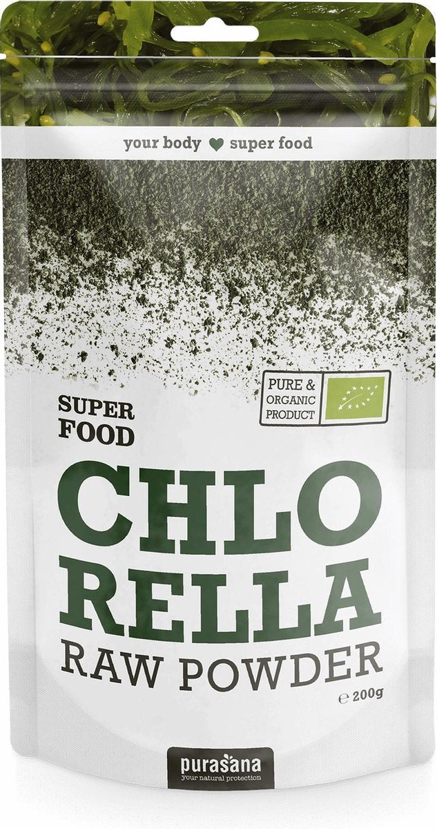 Purasana Chlorella raw powder 200 gram