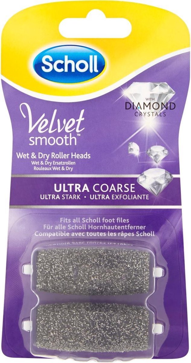 Scholl - Rotary head with diamond crystal Velvet Smooth ultra rough 2 pcs -
