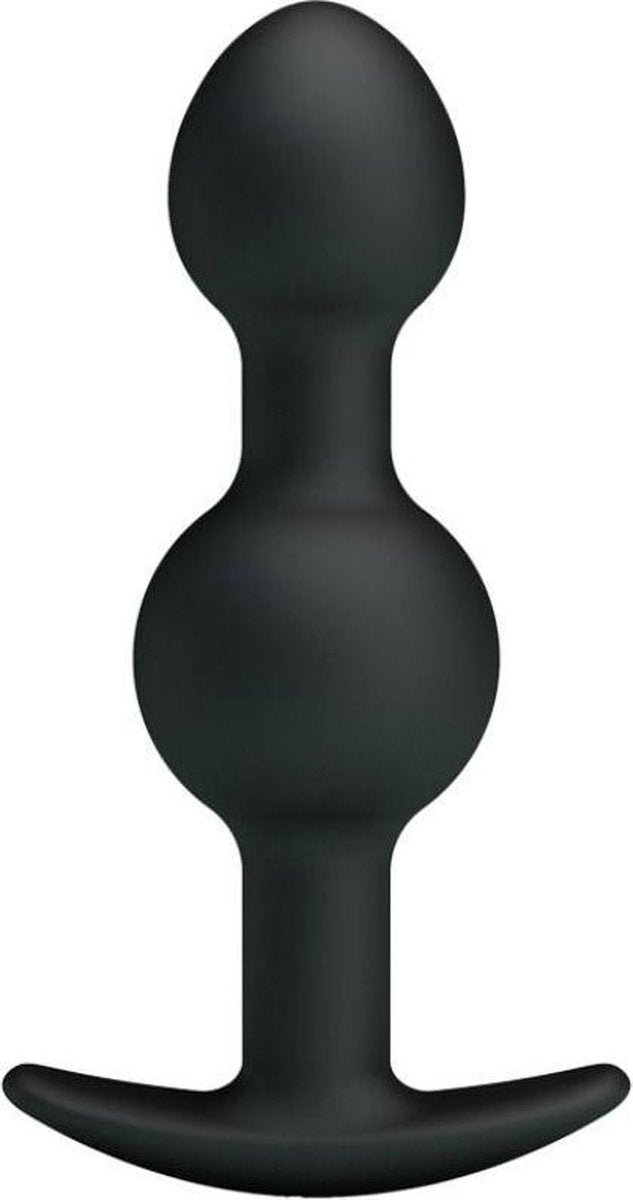 Pretty Love Bottom - Silicone Anal Balls  10.3 Cm - Black 