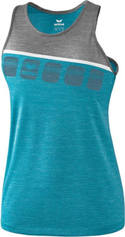Erima 5-C Tanktop Girls - Lichtblauw - maat 140