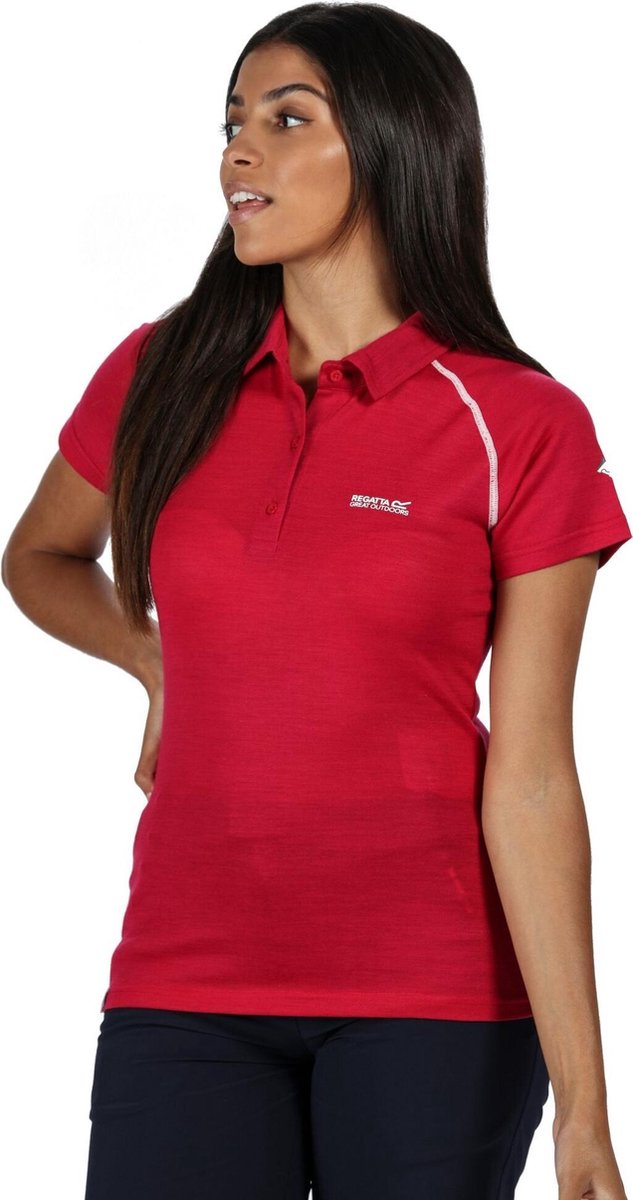 Regatta Kartel Dames Poloshirt - Donkerrood - Maat XL