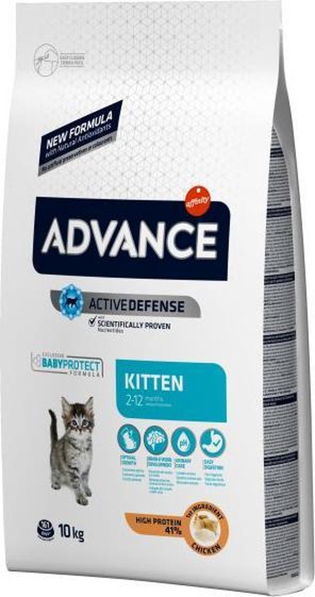 Advance cat kitten chicken / rice kattenvoer 10 kg