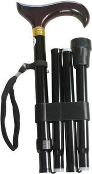 Opvouwbare Wandelstok Aluminium Zwart