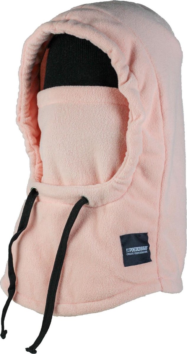 Poederbaas Poederbaas Fleece Balaclava Muts (Sport) - Unisex - lichtroze