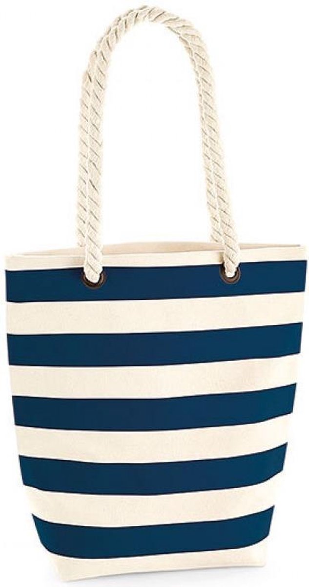 Nautical Bag (Wit/ Donker Blauw)